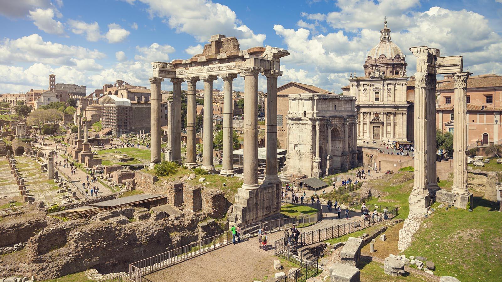 Forum Romanum in Rome, Italy.